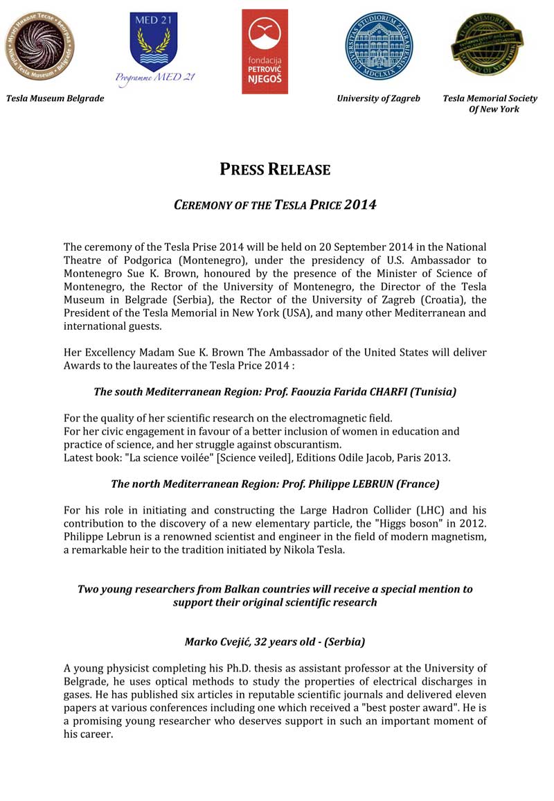 Press Release Page 1