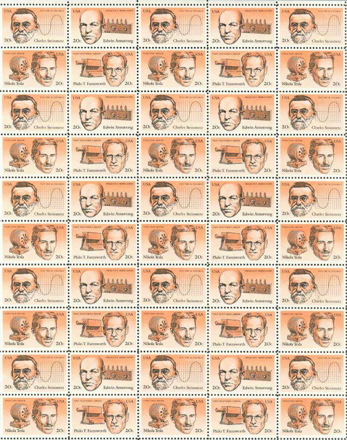 Nikola Tesla Stamp