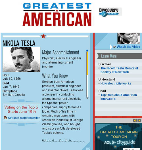 Tesla Memorial Society Of New York